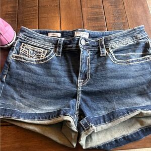 Vigoss Women's Faded Blue Jean Shorts